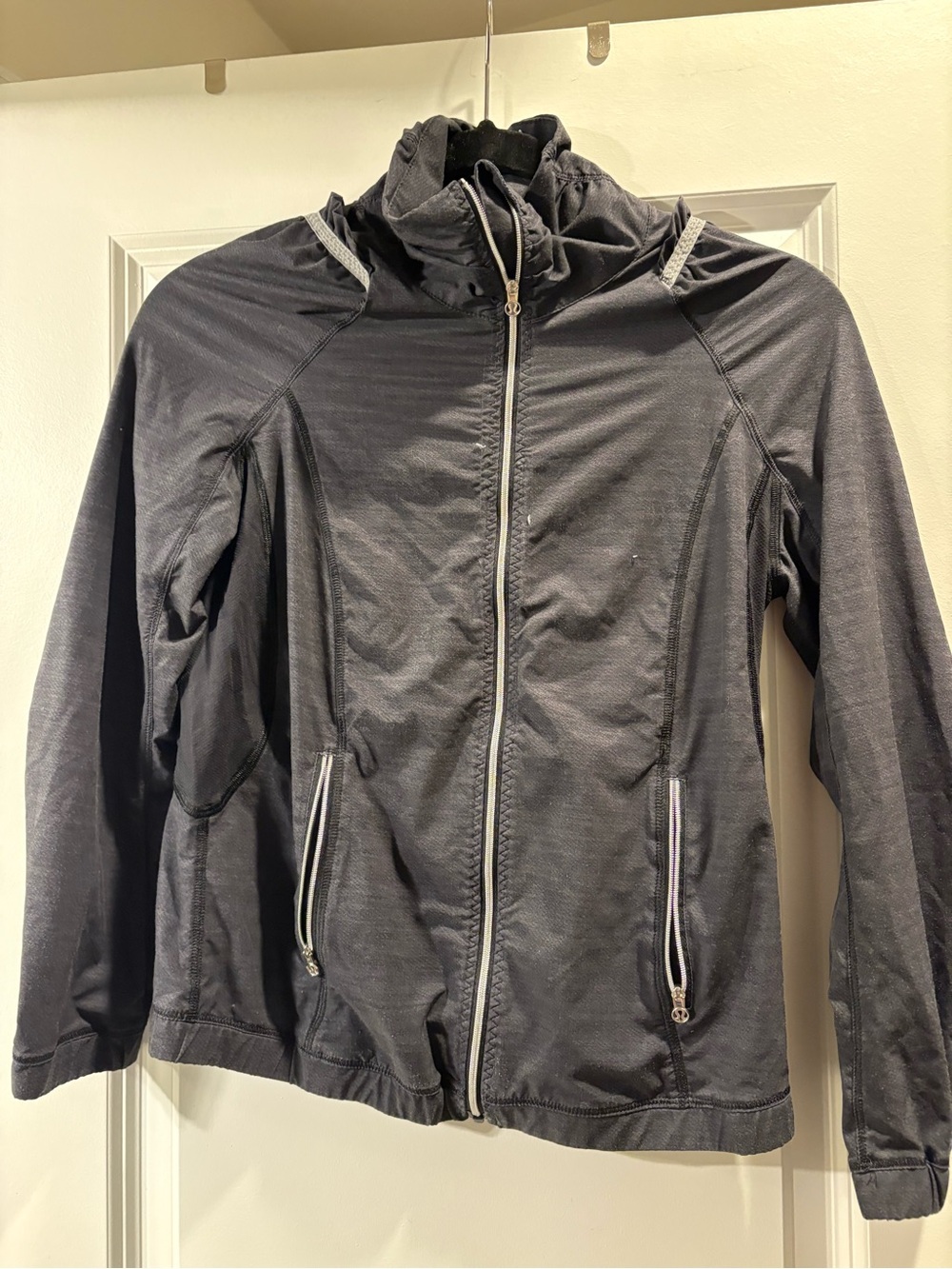 lululemon athletica Charcoal Black Full-Zip Performance Hoodie